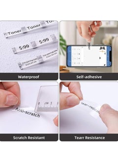 NIIMBOT D11/D110/D101/H1S Waterproof Transparent Thermal Label Paper for Barcode Printing 14*30mm（Clear）  - Image 3