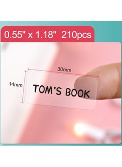 NIIMBOT D11/D110/D101/H1S Waterproof Transparent Thermal Label Paper for Barcode Printing 14*30mm（Clear）  - Image 2