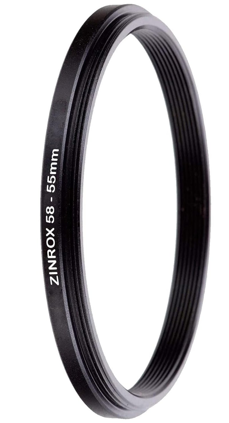 ZINROX® 58-55mm Step Down Lens Filter Adapter Ring, Set of 1 Piece - Size : 58mm to 55mm Stepping Ring - Image 4