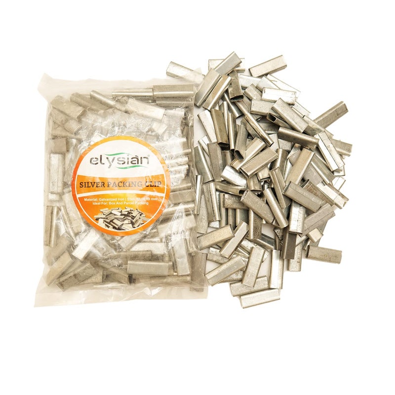 EFFICACY Box Strapping Galvanized Aluminum Closed (PushType) Seal/Clip, Outer Box Packing Size 12mm (3 kg) - Image 3