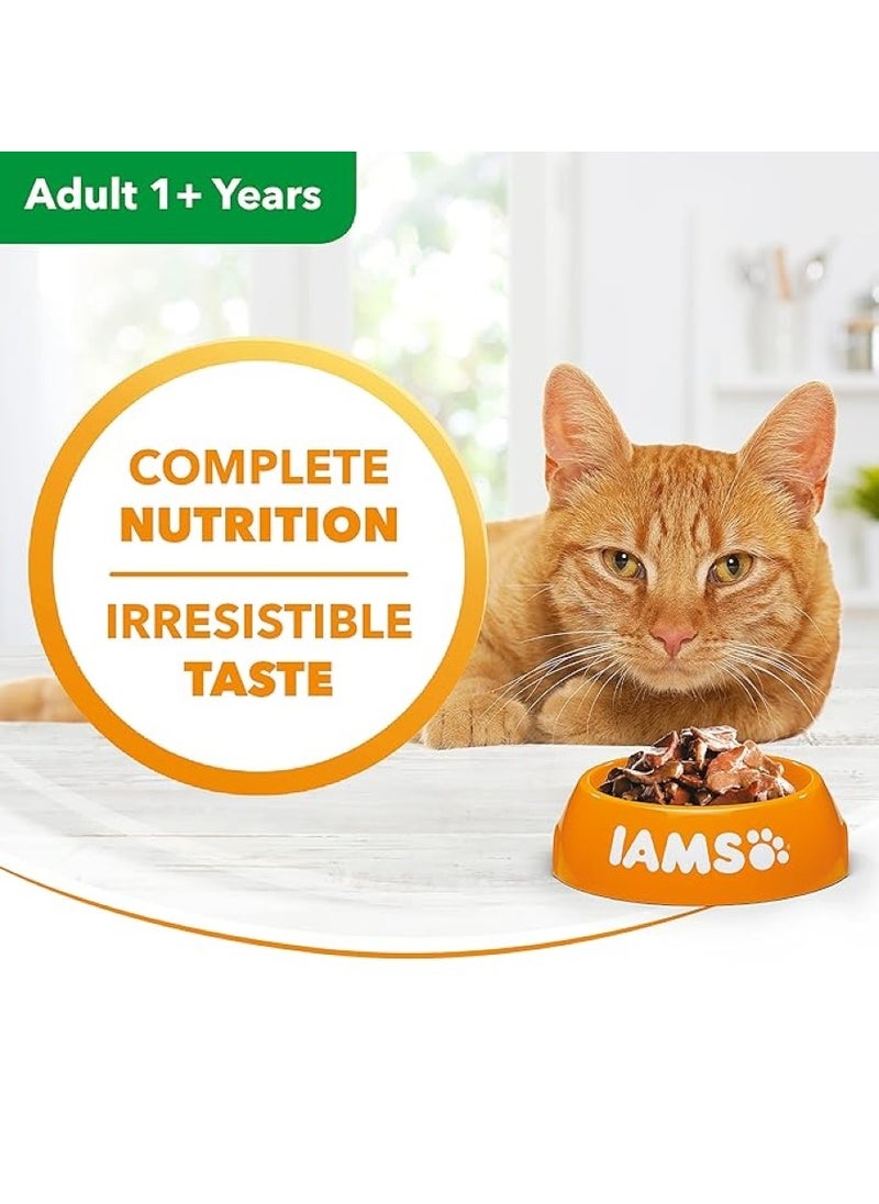 Iams - Delights Complete Wet Cat Food Land & Sea Collection 85G X 12 - Image 1