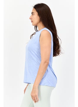 Adidas Women Sportswear Fit Sleeveless Tennis Tank Top, Lavender  - Image 2