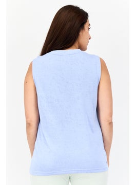Adidas Women Sportswear Fit Sleeveless Tennis Tank Top, Lavender  - Image 3
