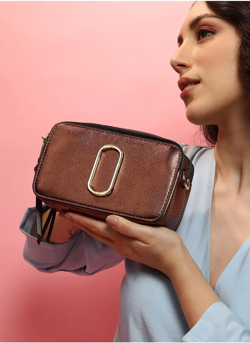 Haute Sauce The Block Box Sling Bag - Chocolate Brown