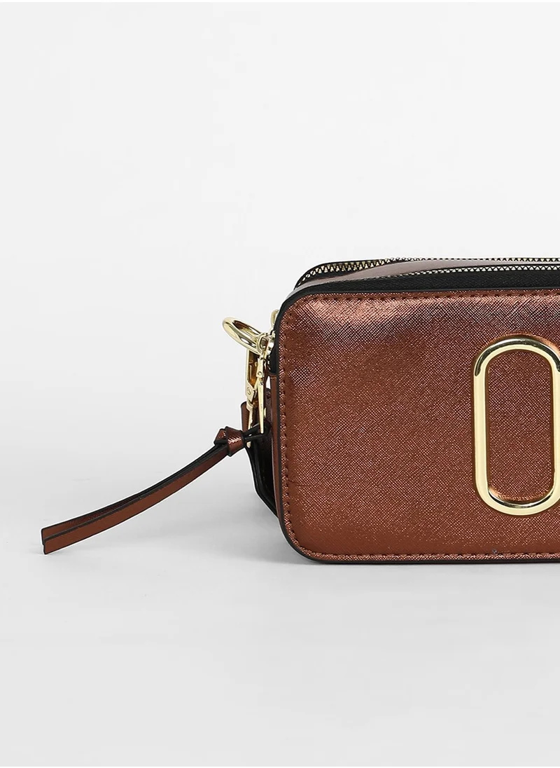 صوص هاوت The Block Box Sling Bag - Chocolate Brown