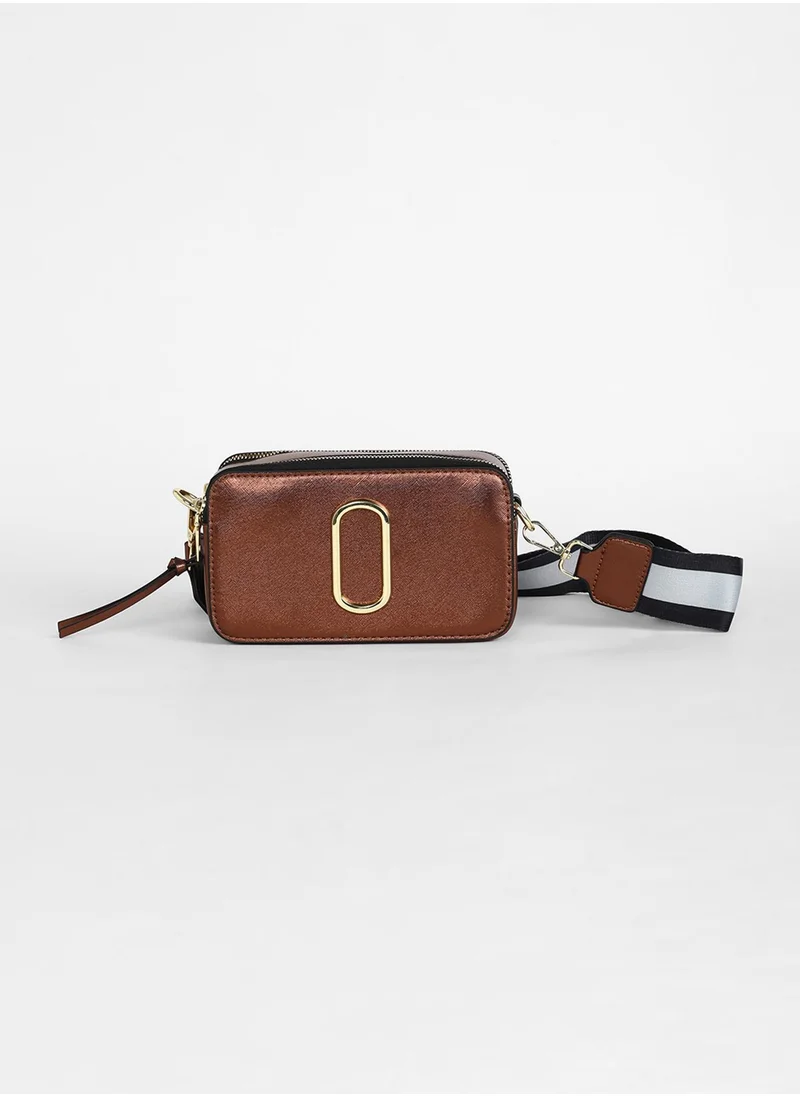 صوص هاوت The Block Box Sling Bag - Chocolate Brown