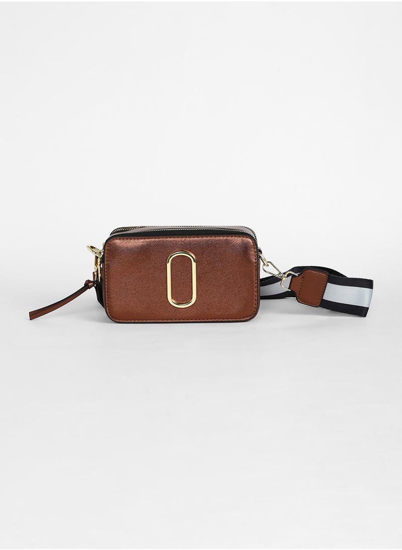 Haute Sauce The Block Box Sling Bag - Chocolate Brown  - Image 4