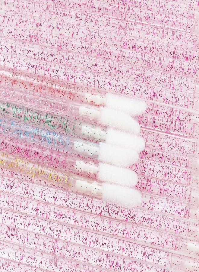 Mekupeu 300 Pieces Disposable Lip Brushes Premium Lipstick Gloss Wands Applicator Makeup Tool Kits (Mixed 6 color) - Image 4