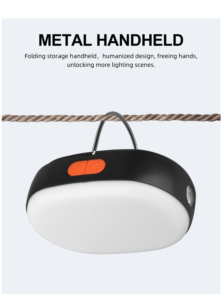 Arabest مصباح تخييم شمسي USB مع جهاز تحكم عن بعد - مصباح خيمة خارجي مقاوم للماء IPX7 للتخييم، المشي، انقطاع الكهرباء، الأعاصير، شحن الطوارئ للهاتف المحمول - Image 2