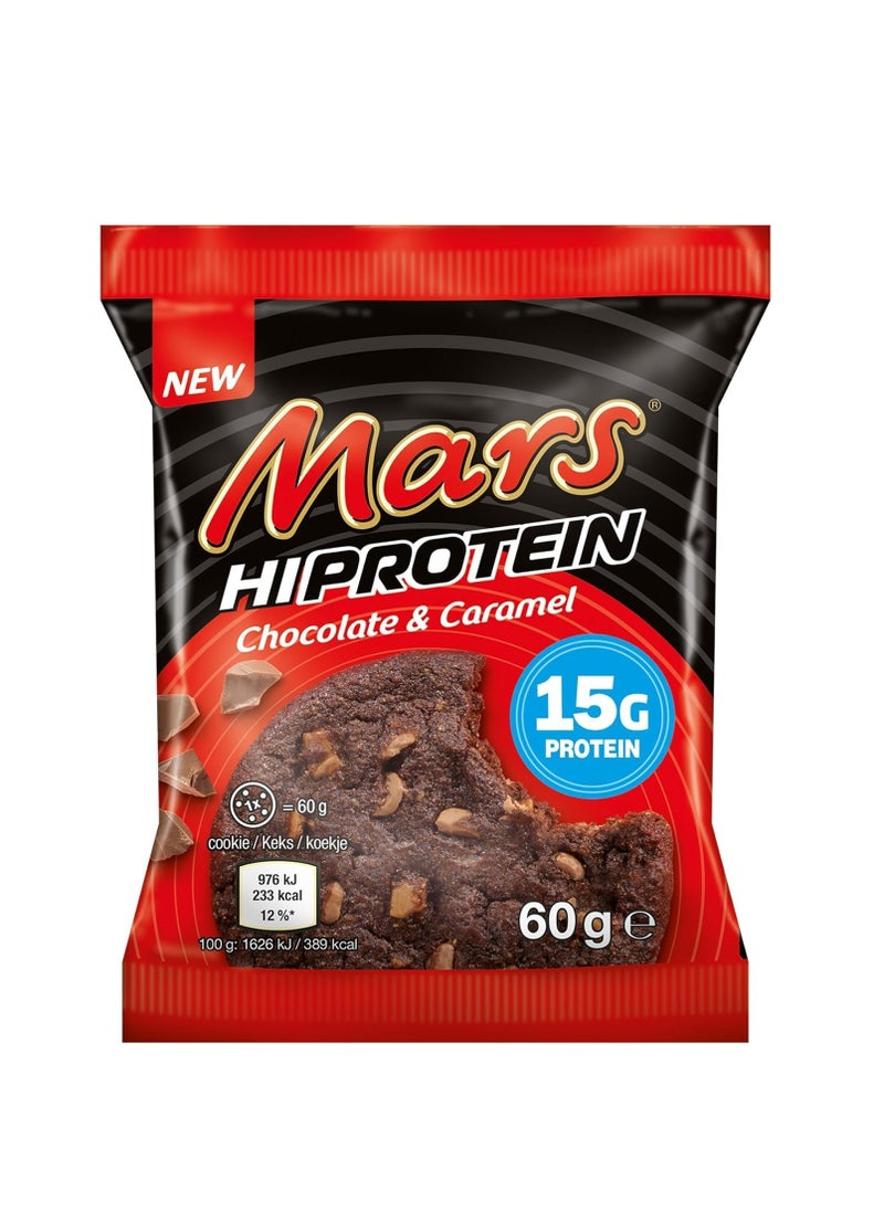Mars Mars Hi Protein Chocolate and Caramel Cookies 60g Pack of 12  - Image 2