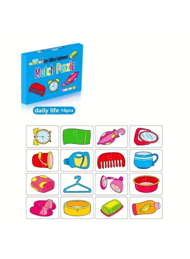 Educational Jigsaw Puzzles For Kids Daily Life Themes Large Pieces Safe Material - Image 1