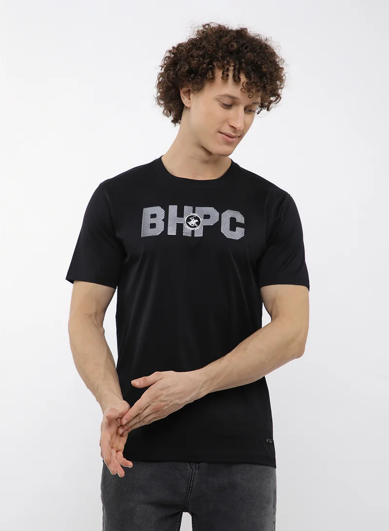 BEVERLY HILLS POLO CLUB Logo Crew Neck T-Shirt
