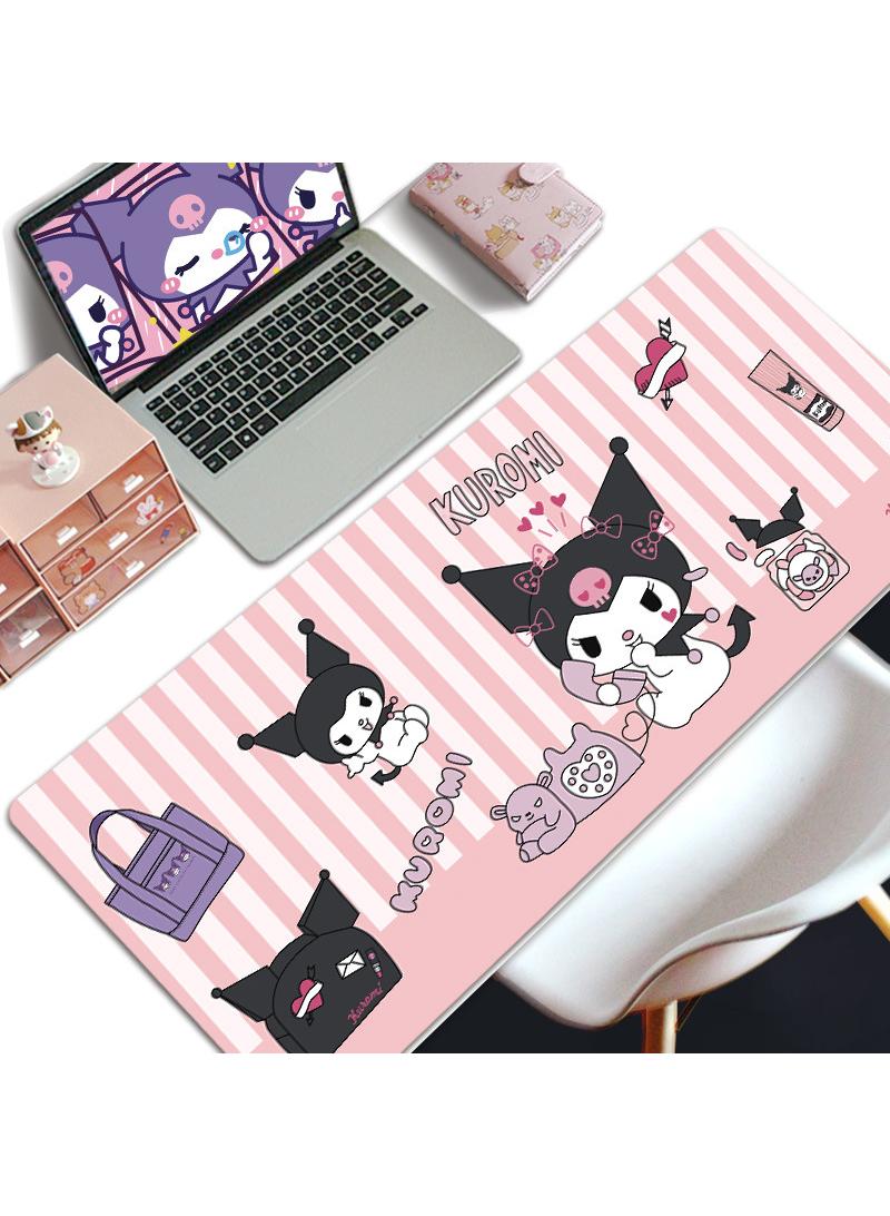 Y&D Kuromi Girls Gift Gaming Mouse Pad Extended Large Mat Desk Pad Stitched Edges Mousepad Long Mouse Pad And Non-Slip Rubber Base Mice Pad 800X300X4mm - Image 1