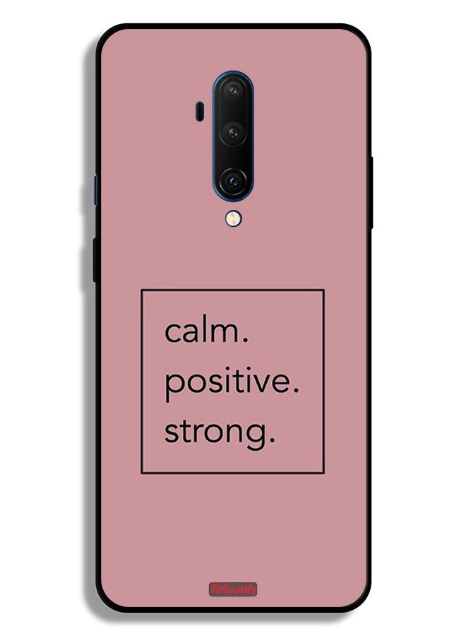 Tolwak OnePlus 7T Pro Protective Case Cover Calm Positive Strong - Image 2