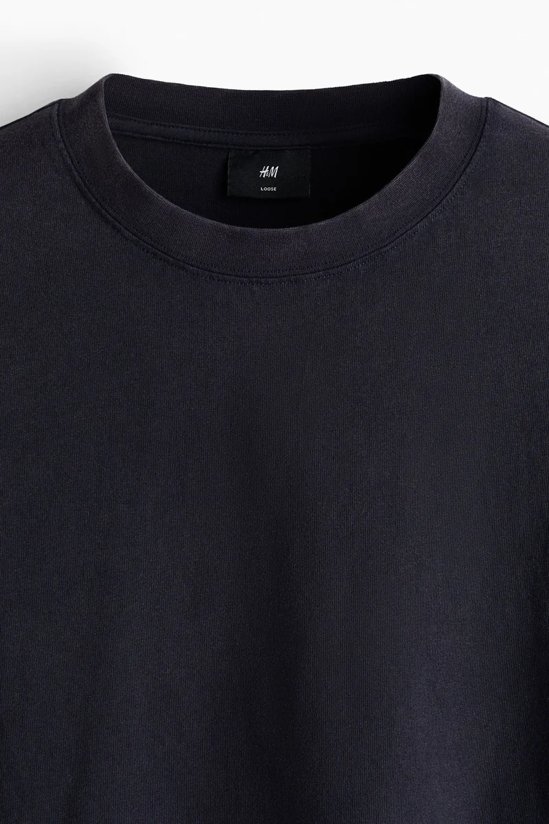 H&M  Loose Fit Printed long-sleeved top for Men | Best Price UAE