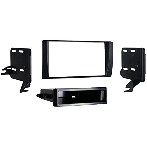 Metra 99-8231 Single or Double DIN Installation Dash Kit for 2002-2006 Toyota Camry,Black - Image 1
