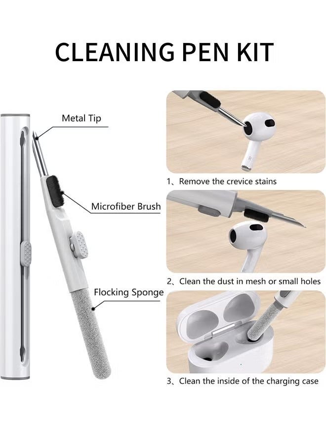 for Liberty 4 NC Case Cover with Cleaner Kit, Soft Silicone Protective Case for Anker Soundcore Liberty 4 NC Case for Women Men, Liberty 4 NC Case Accessories with Keychain - Image 4