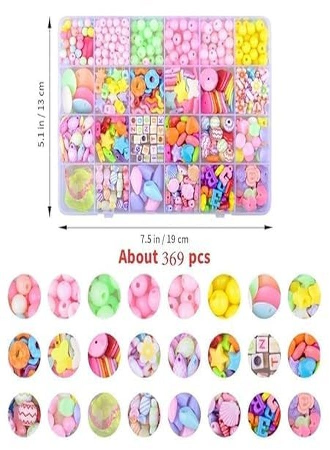 MAGHROLA Jewelery Making Kit DIY 24 Different Colorful Pop Beads Set Creative Handmade Gifts Acrylic Lacing Stringing Necklace Bracelet Crafts for Kids Girl Favor [Multicolor] - Image 2