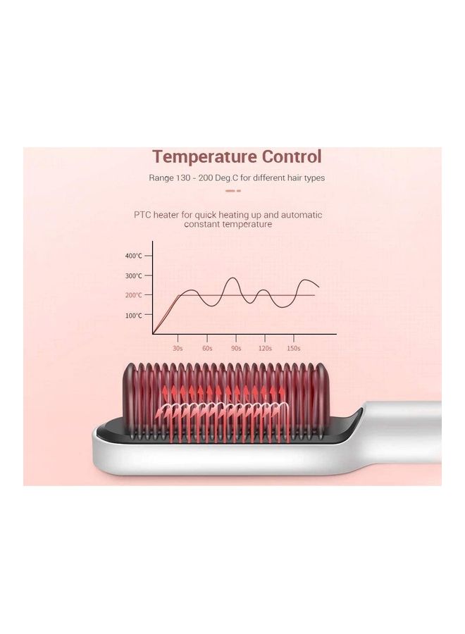 K.SKIN Hair Straightener Brush Black/Purple - Image 4