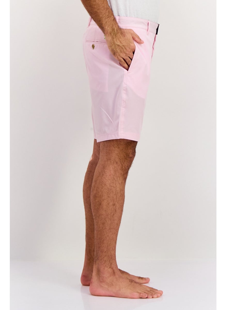Tailorbyrd - Men Plain Board Shorts, Pink - Image 1
