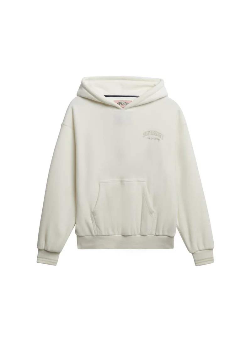 Superdry Country Club Velour Relaxed Hoodie