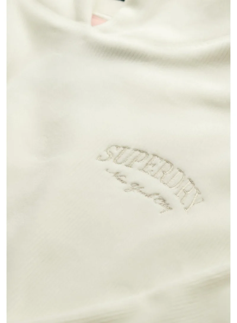 Superdry  Country Club Velour Relaxed Hoodie for Women | Best Price UAE