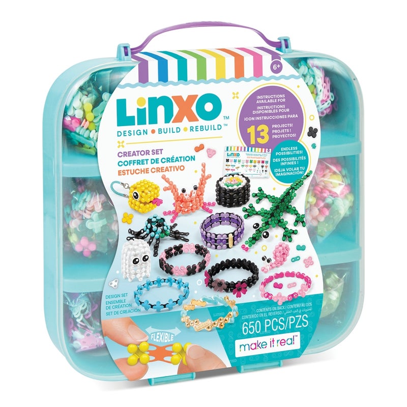 Make It Real - LinXo Creator Set with Storage 650 Pieces - 6121 - Image 1