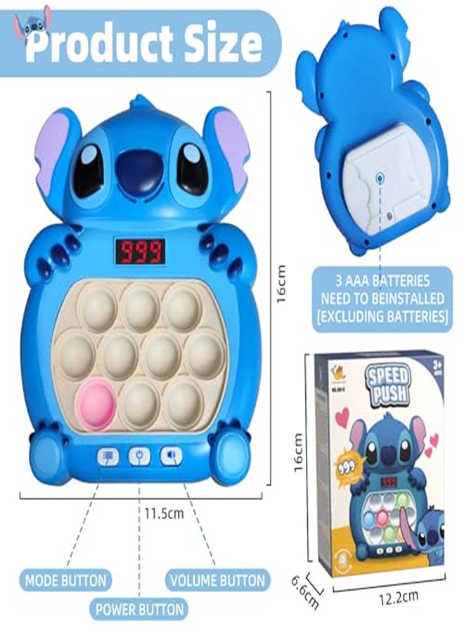 Generic Fast Push Game Machine – Sensory Light-Up Toy with 7 Color Modes (Yellow) 