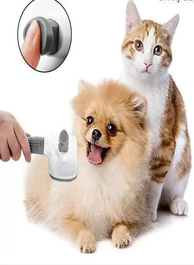 Agirav Self-Cleaning Slicker Brush for Dogs and Cats, Rectangle Shape, Anti-Slip Rubber Handle, Removes Tangles and Loose Hair, 15x15x5 Centimetres - Image 5