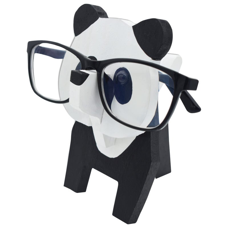VIPbuy Creative Glasses Holder Stand 3D Wooden Puzzle Animal Eyeglass Stand Home Office Desk Dcor Gift Panda