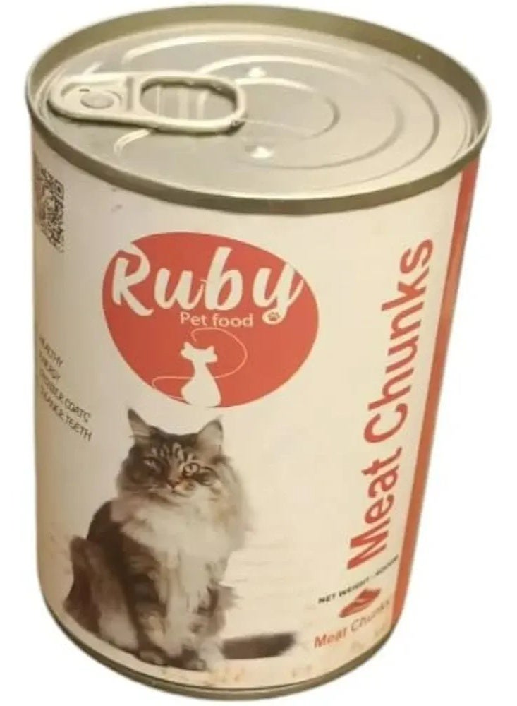 Ruby With Meat chunk cat wet food 400g Bundle 6 cans - Image 2