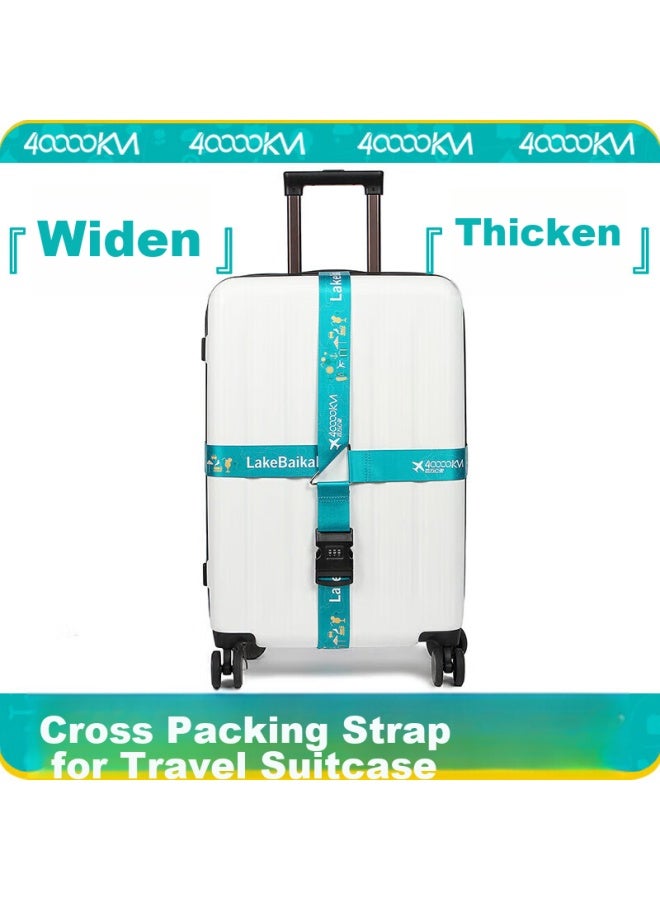 Forty thousand kilometers 40,000 Km Luggage Strap Cross Packing Strap Safety Fixed Checked Baggage Travel Case Reinforcement Strap Binding Rope Sw3109  - Image 1