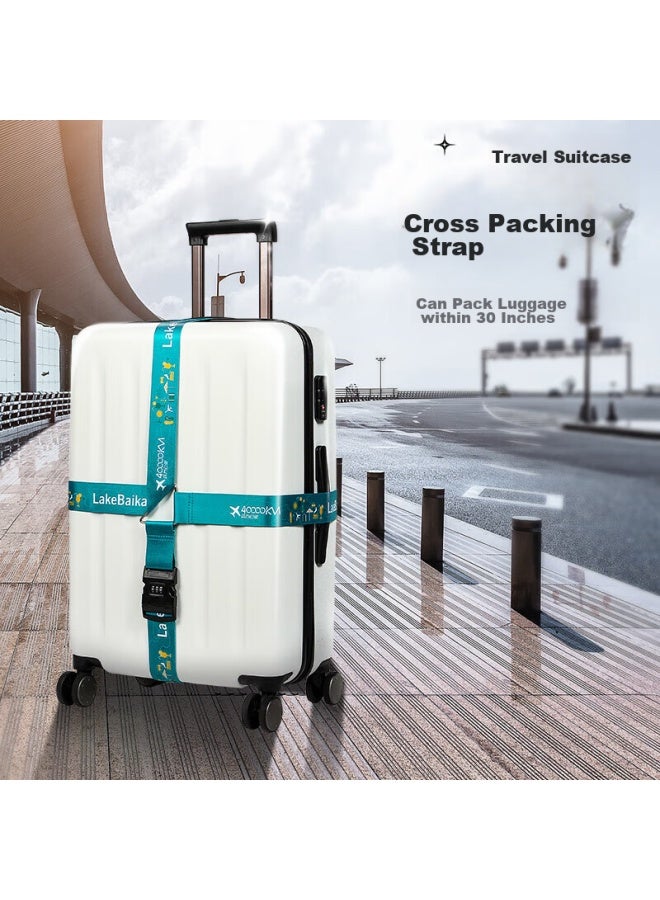 Forty thousand kilometers 40,000 Km Luggage Strap Cross Packing Strap Safety Fixed Checked Baggage Travel Case Reinforcement Strap Binding Rope Sw3109  - Image 2