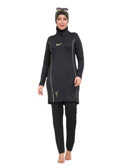 Sharia swimsuit, long tunic- 3 pieces - black