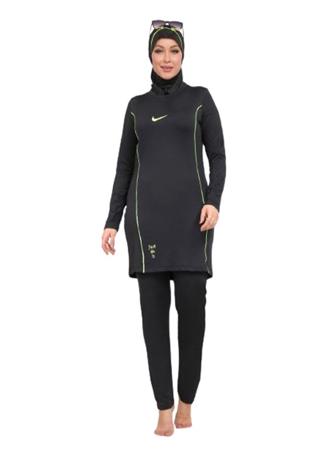 Generic - Sharia swimsuit, long tunic- 3 pieces - black - Image 1