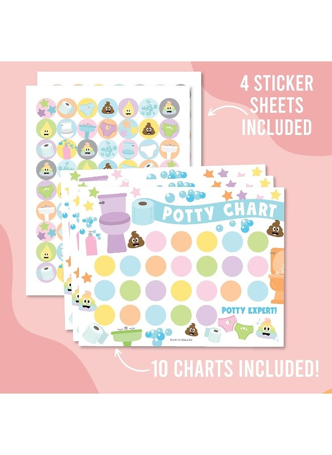Hadley Designs Hadley Designs Doodle Sticker Chart for Kids Potty Training Chart for Toddlers Boys - Potty Training Chart for Girls with Stickers, Potty Chart for Boys with Stickers  - Image 3