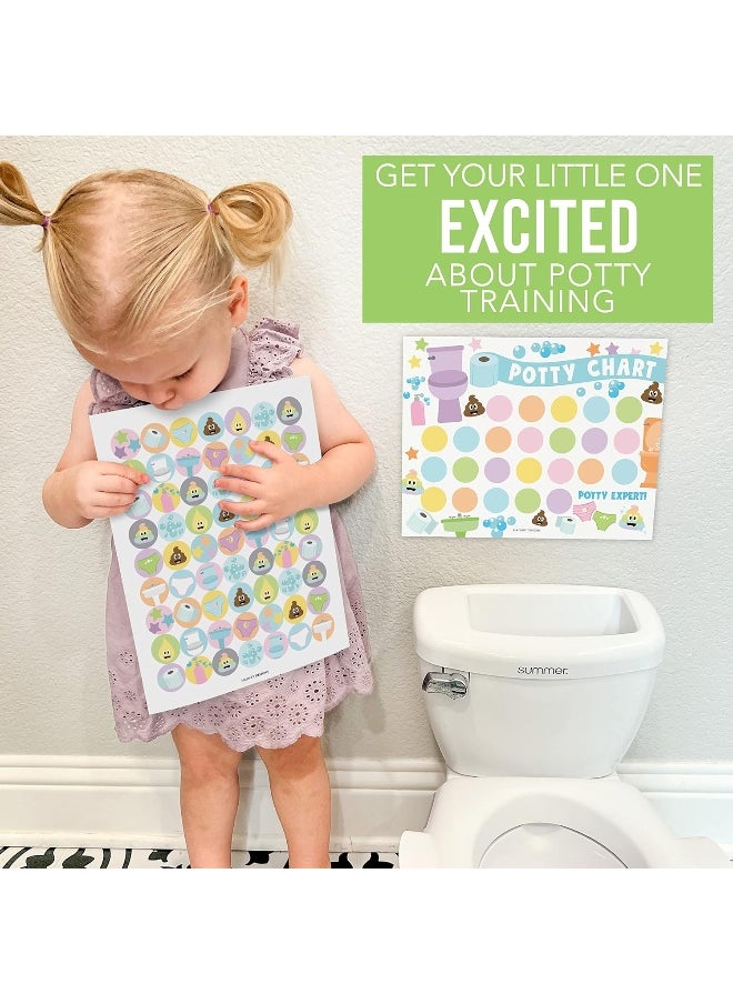 Hadley Designs Hadley Designs Doodle Sticker Chart for Kids Potty Training Chart for Toddlers Boys - Potty Training Chart for Girls with Stickers, Potty Chart for Boys with Stickers  - Image 4