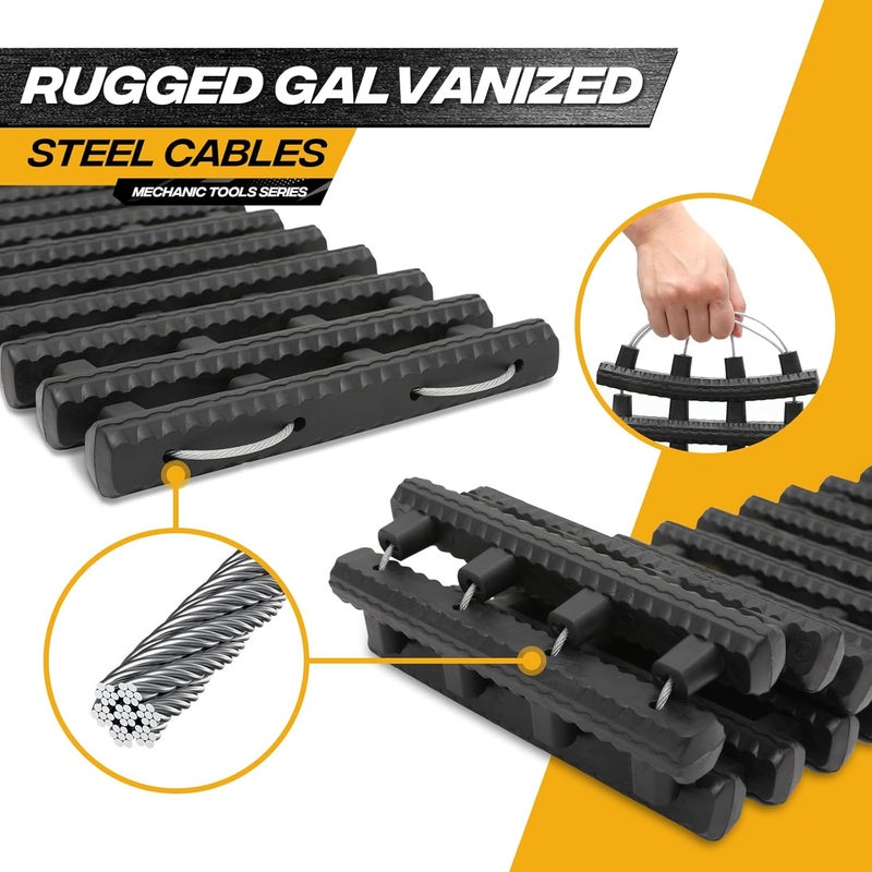 Magshion Portable Tire Traction Mat for Snow, Ice, Mud, and Sand - 47" Recovery Mat with Carry Bag - Image 5