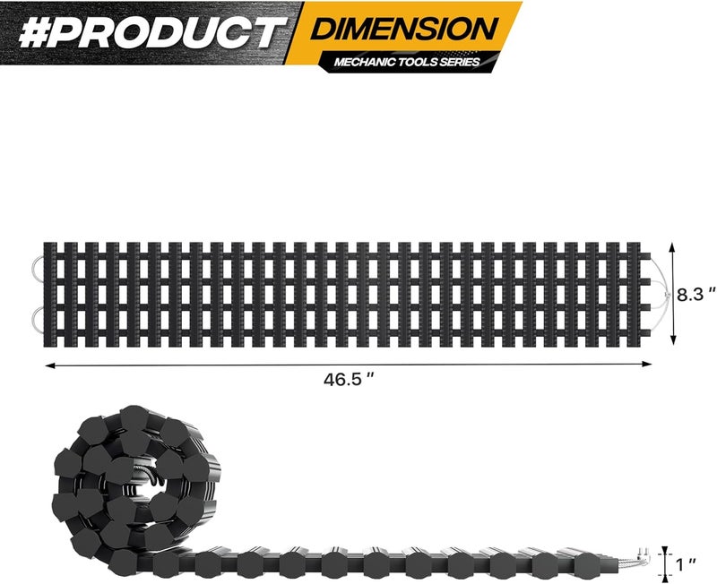 Magshion Portable Tire Traction Mat for Snow, Ice, Mud, and Sand - 47" Recovery Mat with Carry Bag - Image 3