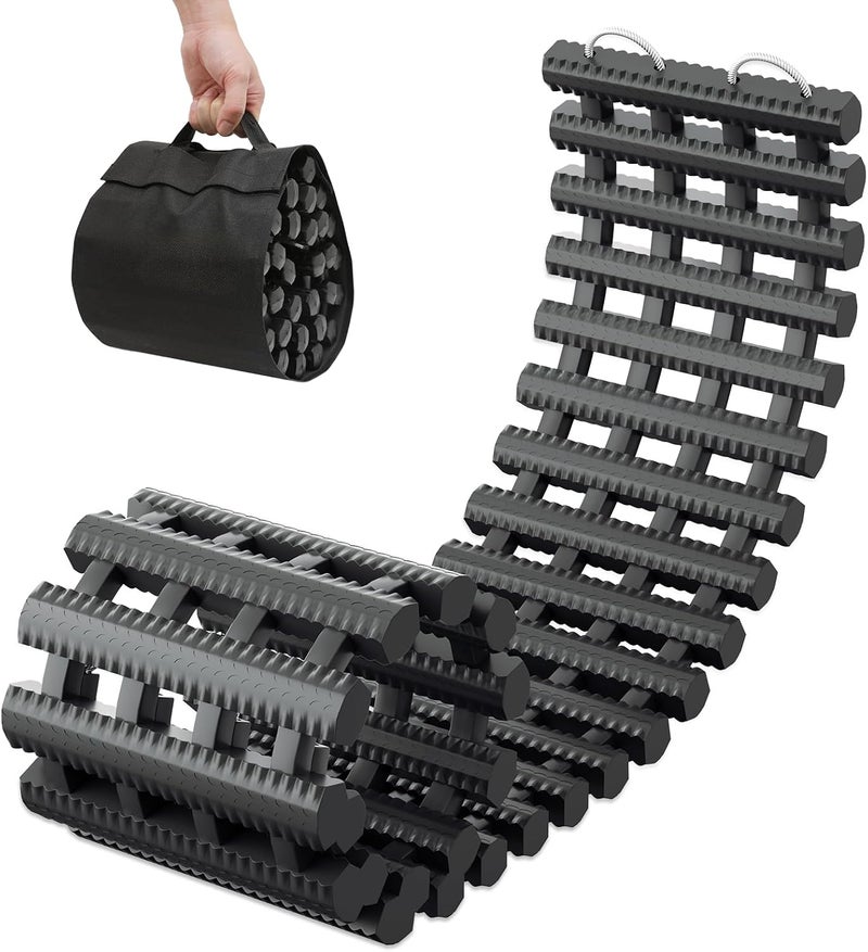 Magshion Portable Tire Traction Mat for Snow, Ice, Mud, and Sand - 47" Recovery Mat with Carry Bag - Image 1