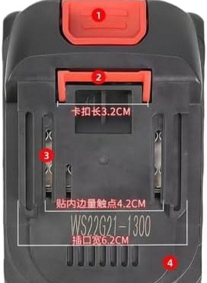 21V 6000mAh Rechargeable Battery With EU Charger For Cordless Drill Brushless Wrench Screwdriver Circular Saw - Image 5