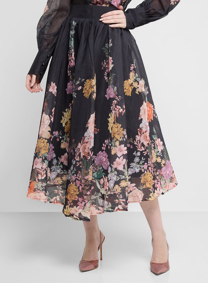 Khizana Floral Print Top & Skirt Set  - Image 4