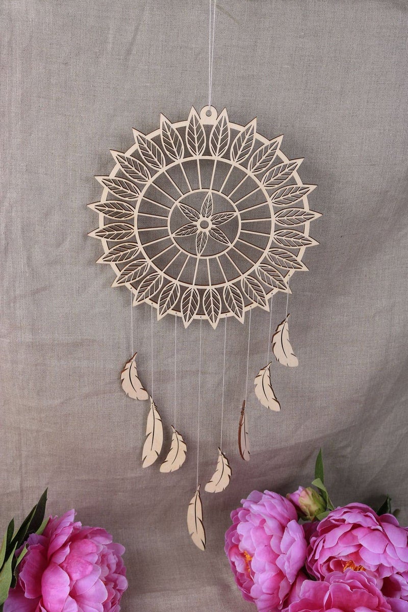 Cliths Pack of 1 Pices Wooden Dream Catcher, Wall Hanging, Wall Decor, Dream Catcher for Home Wall Decoration - Image 5