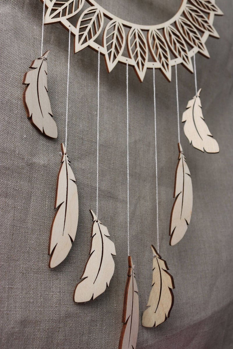 Cliths Pack of 1 Pices Wooden Dream Catcher, Wall Hanging, Wall Decor, Dream Catcher for Home Wall Decoration - Image 3