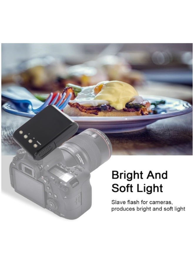 Mini Flashlight, Portable Digital On-Camera Flash Speedlite, Hot Shoe Mount Flashlight for DSLR Cameras - Image 2