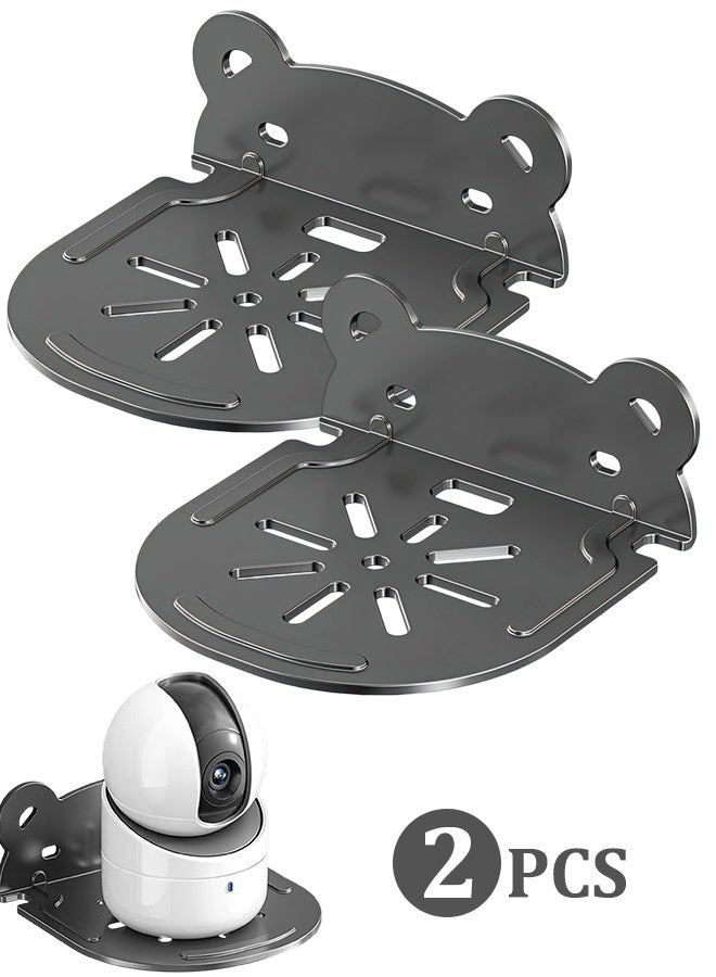 2PCS Premium Security Camera Wall Mount Bracket, No-Punching Floating Holder Rack, Easy Installation Wall Organizer Stand for Home Monitoring Cameras, Streaming Media & Smart Home Devices - Image 1