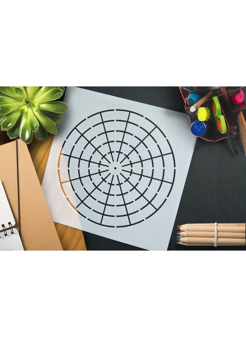G GSS Designs G GSS Designs Pack Of 3 Mandala Stencils Template Set-Mandala Dotting Tool-Art Painting Guide For Furniture Cards Canvas Stone Wood (Sl-016)  - Image 3