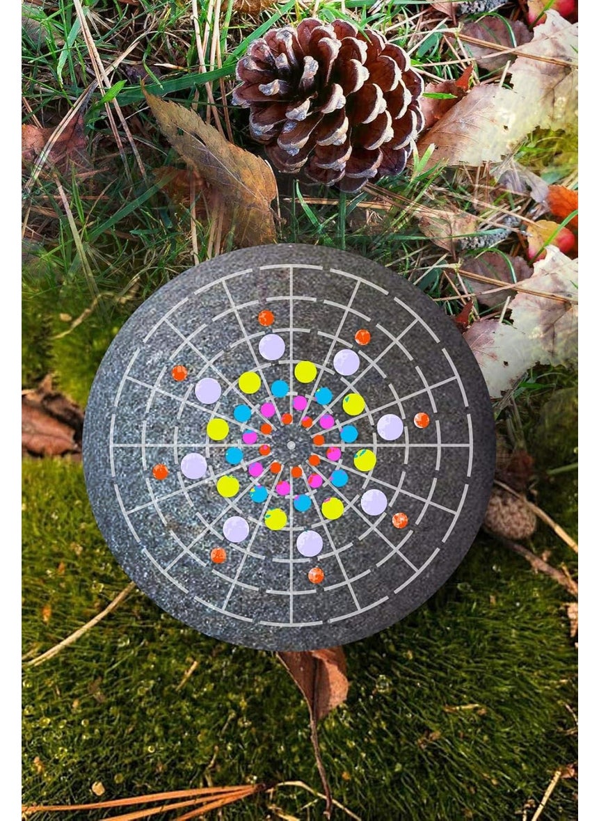 G GSS Designs G GSS Designs Pack Of 3 Mandala Stencils Template Set-Mandala Dotting Tool-Art Painting Guide For Furniture Cards Canvas Stone Wood (Sl-016)  - Image 5