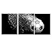 Meji Meiji Black and White Splash Soccer Football Balls Wall Art Posters Prints on Wrapped Frames 3 Pieces for Boys Kids  - Image 2