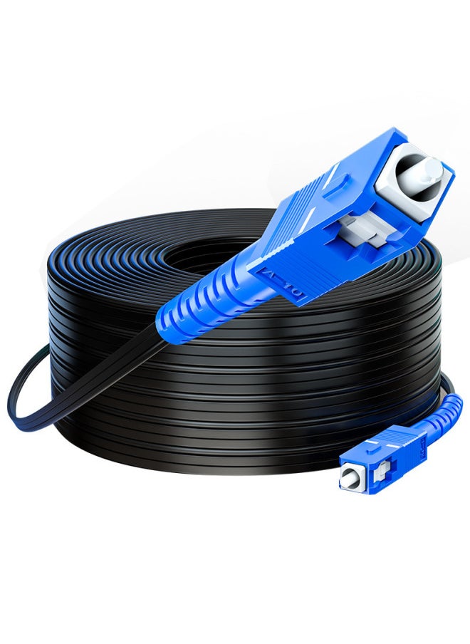 Generic Yamazawa Cord Optical Fiber Jumper Single Mode Single Core SC Head Double Core Household Indoor And Outdoor Optical Cable Finished 1 Core 2 Core 50-Color:Outdoor Single-mode Single-core-Line Length:30m  - Image 3